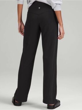 lululemon athletica Black Align Wide-Leg High-Rise Pants